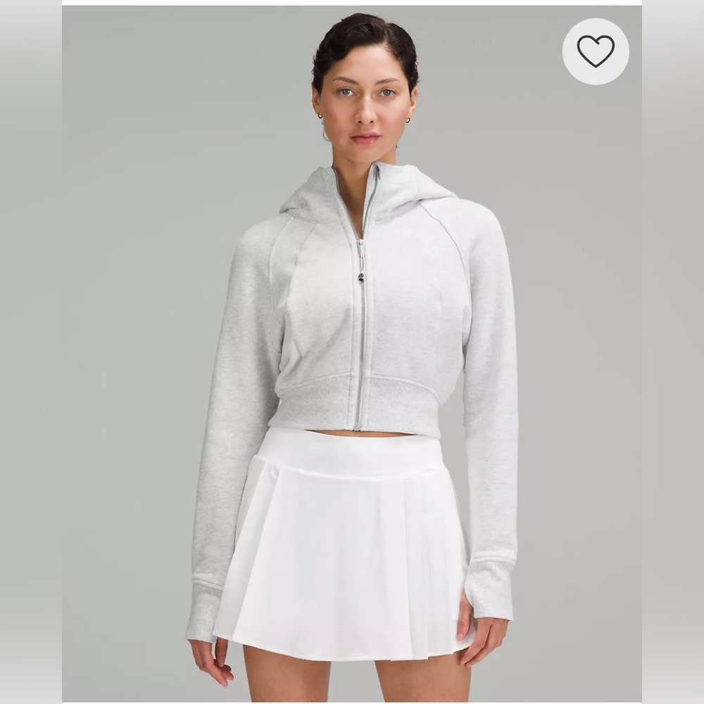 Lululemon full-zip cropped Scuba sweatshirt